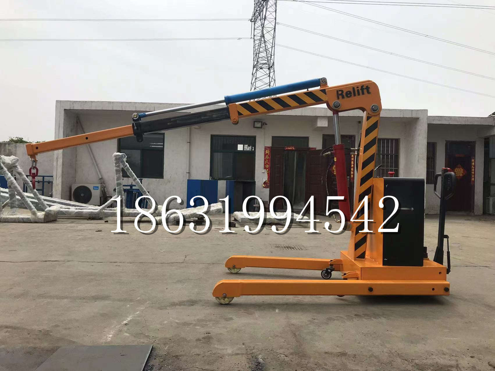 昔阳县久征定做3吨三轮随车吊 农用园林绿化移树吊 平板工程用小吊机