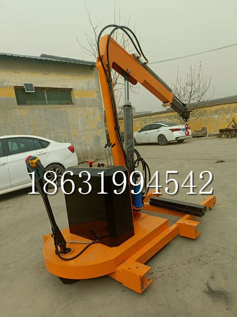 昔阳县自卸车厢随车吊 自制轮式四不像起重机 四驱平板吊 5吨 贵盛